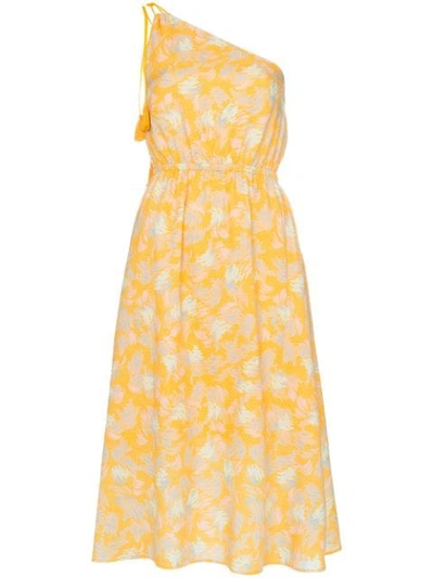 A Peace Treaty Cotton Blend Dress In Yellow
