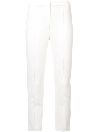 Adam Lippes Cigarette Skinny Trousers In Ivory