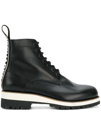 Dsquared2 Men's Leather Lace-up Ankle Boot In Black
