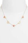 ANNA BECK SEMIPRECIOUS STONE STATION NECKLACE,1641N
