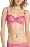 Simone Perele 'delice' Underwire Demi Bra In Rose Fuchsia