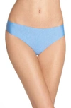 Honeydew Intimates Skinz Thong In Heather Sea Breezer