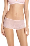 Madewell Lace Boyshorts In Petal Pink