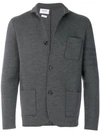 THOM BROWNE Tonal 4-Bar Stripe Button-Back Merino Wool Sport Coat,MKJ023A0001412559241