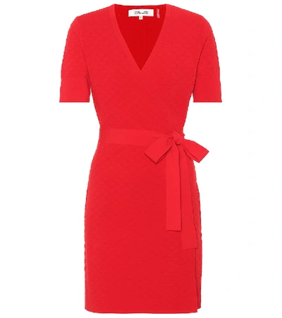 Diane Von Furstenberg 针织裹身连衣裙 In Red