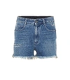 STELLA MCCARTNEY EMBROIDERED DENIM SHORTS,P00329708