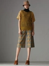 BURBERRY Vintage Check Wool Tailored Culottes,80016811
