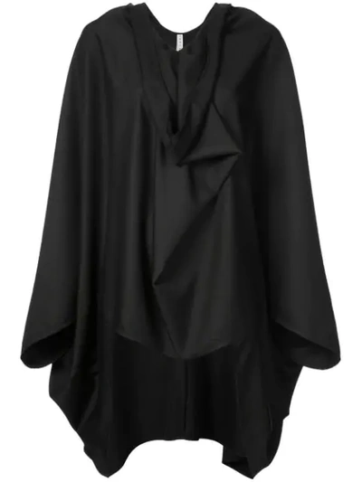 The Celect Oversized Poncho Top In Black