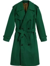 BURBERRY BURBERRY GABARDINE TRENCH COAT - GREEN,800084712979252