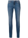 DOLCE & GABBANA SKINNY JEANS WITH FLORAL BUTTON,FTAQWDG890R12987423