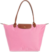 Longchamp 'large Le Pliage' Tote - Pink In Pink