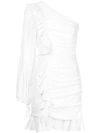 REBECCA VALLANCE REBECCA VALLANCE ARGENTINE ONE SHOULDER MINI DRESS - WHITE,1802112512883411