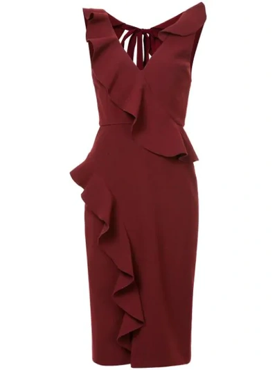 Rebecca Vallance Sylvette Midi Dress - Red