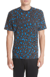 KENZO STRAIGHT LEO PRINT T-SHIRT,F865TS0434CG