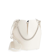 ALEXANDER MCQUEEN LEATHER BUCKET BAG - IVORY,5294150SI0I