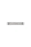 Monica Vinader Signature Thin Diamond Ring In Silver