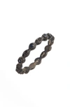 ARMENTA OLD WORLD BLACK STACKABLE RING,12782