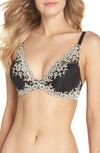 Wacoal Embrace Lace Plunge Convertible Contour Underwire Bra In Black