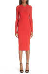 VERSACE OPEN KNIT BODY-CON DRESS,A78774A225571