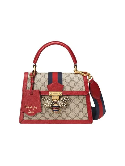 Gucci Queen Margaret Gg Supreme Top Handle Bag In Beige