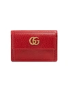 GUCCI GUCCI GUCCI MERMONT LEATHER WALLER - RED,523277CAO0G12977489