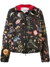 RED VALENTINO BIRDS PRINT HOODED JACKET,QR3CI0P03T312966460