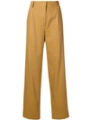 The Row Thea Panama Trousers In Brown