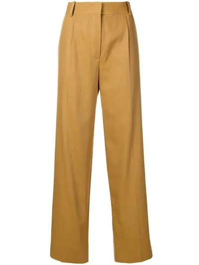 The Row Thea Panama Trousers In Brown