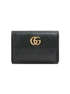 GUCCI GUCCI GG MERMONT LEATHER WALLET - BLACK,523277CAO0G12977490