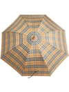 BURBERRY BURBERRY VINTAGE CHECK雨伞 - 黄色,407528312976604