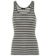 ATM ANTHONY THOMAS MELILLO STRIPED JERSEY TANK TOP,P00332897