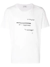 SAINT LAURENT faded slogan print T-shirt,529612YB2UE12990138