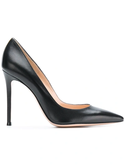 Gianvito Rossi 105 Leather Pumps In Black