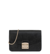 Furla Small Metropolis Leather Crossbody Bag - Black In Black/gold