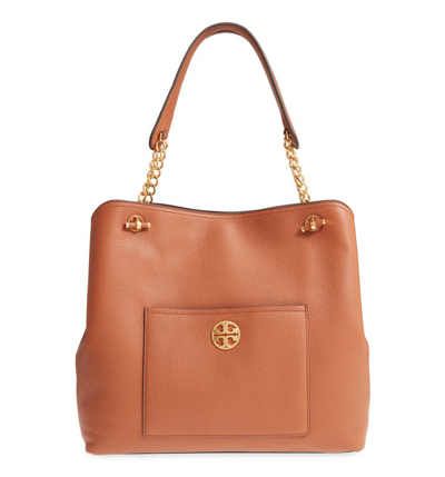 Tory Burch Chelsea Slouchy Leather Tote - Brown In Classic Tan/gold