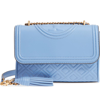 TORY BURCH SMALL FLEMING LEATHER CONVERTIBLE SHOULDER BAG - BLUE,43834