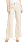 MOTHER THE TOMCAT CHEW RIPPED HIGH WAIST FLARE JEANS,1725-544