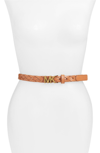 MICHAEL MICHAEL KORS Braided Leather Belt,552886