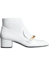 BURBERRY LINK BUCKLE ANKLE BOOTS,407563212976120