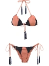 Brigitte Triangle Top Bikini Set In Yellow
