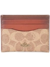 COACH SIGNATURE CANVAS CARD CASE,3154112983021