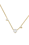 WWAKE COUNTING COLLECTION THREE-STEP ROSE CUT DIAMOND NECKLACE,3613
