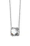 ANZIE DEW DROP CLUSTER TOPAZ PENDANT NECKLACE,3028SWZ