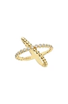 LAGOS CAVIAR CRISSCROSS RING,02-10232-DD7