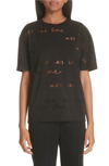 STELLA MCCARTNEY ALL IS LOVE SEE THROUGH GRAPHIC TEE,342365SLW27