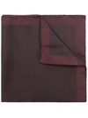 PAL ZILERI PAL ZILERI HOUNDSTOOTH PRINTED HANDKERCHIEF - BLACK,6491004300C8812984960