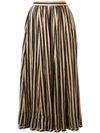 ZIMMERMANN ZIMMERMANN LONG STRIPED SKIRT - BLACK,4154SJAY12974792