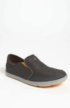 Olukai Nohea Mens Mesh Flat Loafers In Dark Shadow/ Dark Shadow