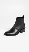 Alexander Wang Kori Cutout Leather Ankle Boots In Black