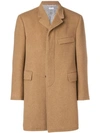 THOM BROWNE buttoned up longsleeved coat,MOC005A0092112987379